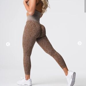 Mocha Snakeskin Seamless Leggings